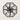 Front view of the octagon compass star design on a plain wall
