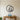 Overlapping circles line art metal wall art with an oval and two smaller circles