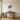Palm frond wall art in a living room