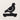 Front view of the pigeon silhouette with its wing line and eye