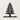 Front view of the Pine Tree with Tiered Boughs Metal Wall Art