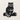 Front view of the raccoon on a Log Silhouette Metal Wall Art