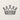Front view of the royal crown