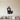 Black steel Shih Tzu silhouette with a bow in its topknot