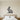 Geometric rabbit sitting upright in profile