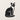 Front view of the Siamese cat silhouette with open lines on the chest and back leg