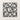 Front view of the tumbling squares design on a plain wall
